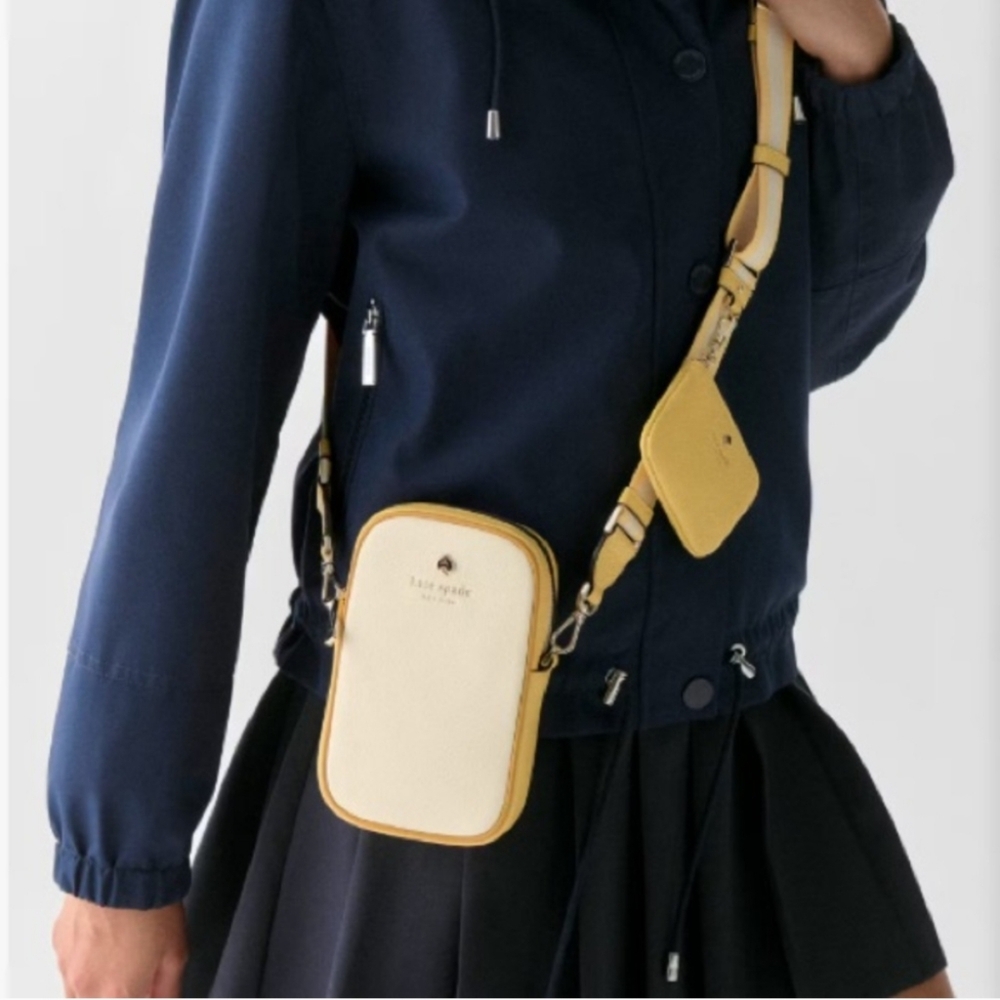 SOLD Kate Spade RARE Buttermilk KK907 Emma Pebbled Leather Crossbody - Picture 1 of 8